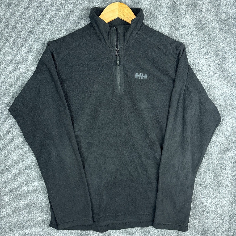 Helly‎ Hansen Daybreaker Fleece 1/2 Zip Mens Medium Black Pullover Midlayer